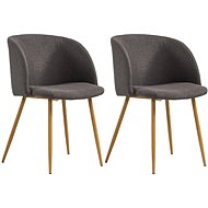 Dining chairs 2 pcs taupe textile - Dining Chair
