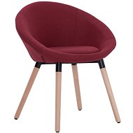 Dining chair burgundy textile - Dining Chair