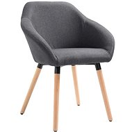 Dining chair dark gray textile - Dining Chair