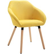 Dining chair yellow textile - Dining Chair