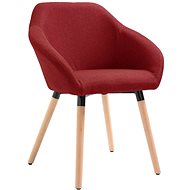 Dining chair burgundy textile - Dining Chair
