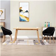 Dining chairs 2 pcs black textile - Dining Chair
