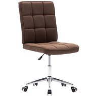 Dining chair brown textile - Dining Chair