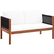 Garden Sofa Double Seater Solid Acacia Wood 46341 - Garden Sofa