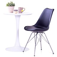 Dining chair 2 pcs black faux leather - Dining Chair