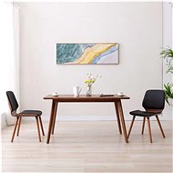 Dining chair 2 pcs black faux leather - Dining Chair
