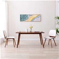 Dining chair 2 pcs white faux leather - Dining Chair