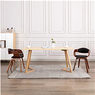 Dining chairs 2 pcs bent wood and artificial leather - Dining Chair