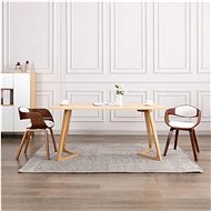 Dining chairs 2 pcs bent wood and artificial leather - Dining Chair