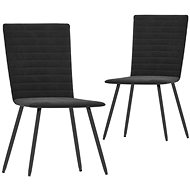 Dining chairs 2 pcs black velvet - Dining Chair