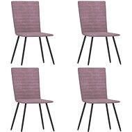 Dining chairs 4 pcs pink velvet - Dining Chair