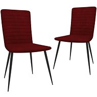 Dining chairs 2 pcs burgundy velvet - Dining Chair