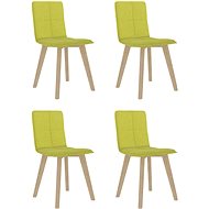 Dining chairs 4 pcs mustard yellow textile - Dining Chair