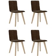 Dining chairs 4 pcs taupe textile - Dining Chair