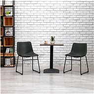 Dining chair gray faux leather - Dining Chair