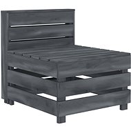 Garden sofa from pallets wood gray 49352 - Garden Sofa