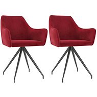 Dining chairs 2 pcs burgundy velvet - Dining Chair