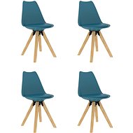 Dining chairs 4 pcs turquoise - Dining Chair