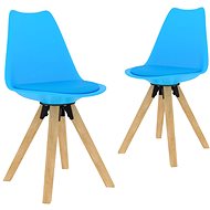 Dining chairs 2 pcs blue - Dining Chair