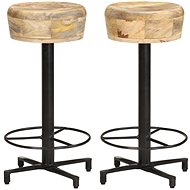 Bar stools 2 pcs 66 cm solid mango wood - Bar Stool
