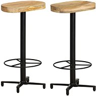 Bar stools 2 pcs 76 cm solid mango wood - Bar Stool