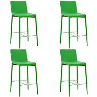 Bar Stools 4 pcs Green Faux Leather - Bar Stool