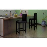 Bar stools 6 pcs Black Faux Leather - Bar Stool