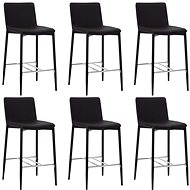 Bar Stools 6 pcs Brown Faux Leather - Bar Stool