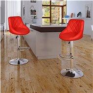 Bar stools 2 pcs red faux leather - Bar Stool