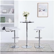 Bar stools 2 pcs white artificial leather - Bar Stool
