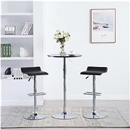 Bar stools 2 pcs black faux leather - Bar Stool