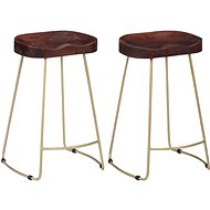 Gavin bar stools 2 pcs solid mango wood - Bar Stool