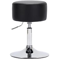 Black faux leather bar stool - Bar Stool