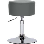 Gray faux leather bar stool - Bar Stool