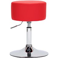 Red faux leather bar stool - Bar Stool
