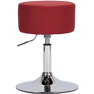 Burgundy faux leather bar stool - Bar Stool