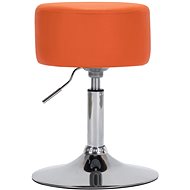 Orange faux leather bar stool - Bar Stool
