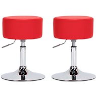 Bar stools 2 pcs red faux leather - Bar Stool