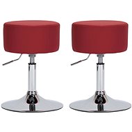 Bar stools 2 pcs burgundy artificial leather - Bar Stool