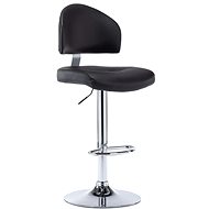 Black faux leather bar stool - Bar Stool