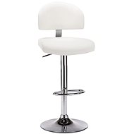 White faux leather bar stool - Bar Stool