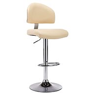 Cream faux leather bar stool - Bar Stool