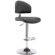 Gray faux leather bar stool - Bar Stool