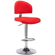 Red faux leather bar stool - Bar Stool