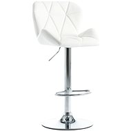 White faux leather bar stool - Bar Stool