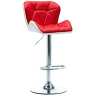 Red faux leather bar stool - Bar Stool