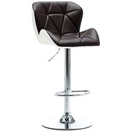 Brown faux leather bar stool - Bar Stool
