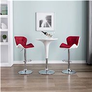 Bar stools 2 pcs burgundy artificial leather - Bar Stool