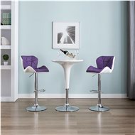 Bar stools 2 pcs purple faux leather - Bar Stool