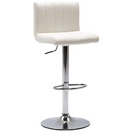 White faux leather bar stool - Bar Stool